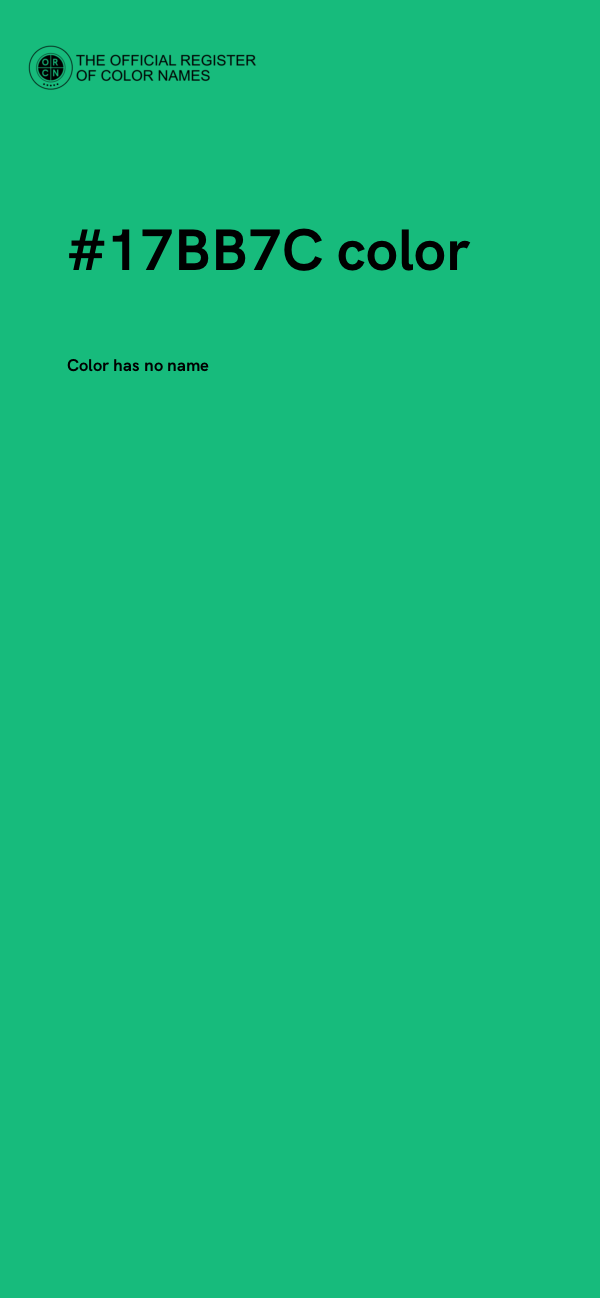 #17BB7C color image