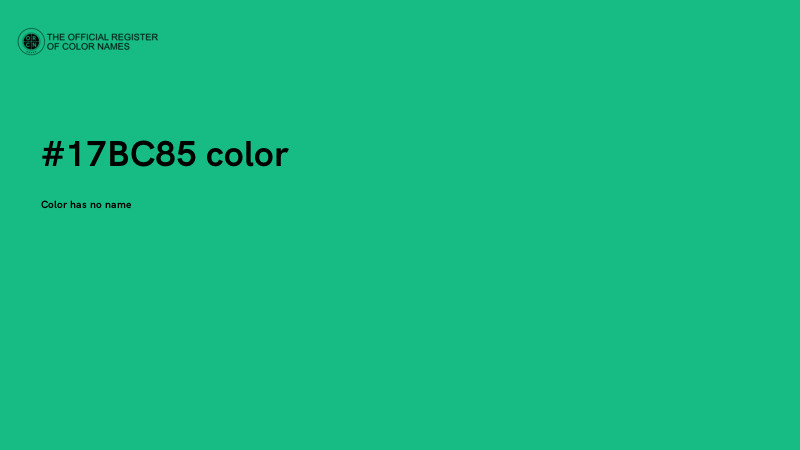 #17BC85 color image
