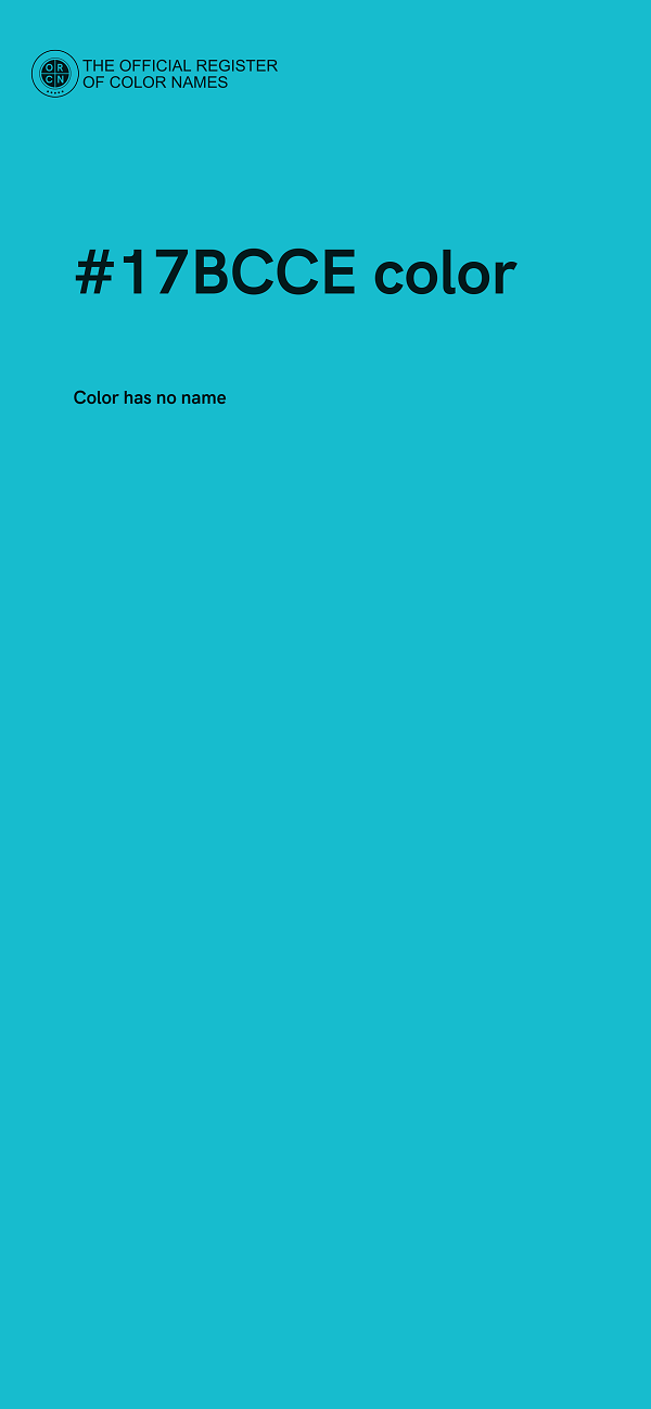 #17BCCE color image