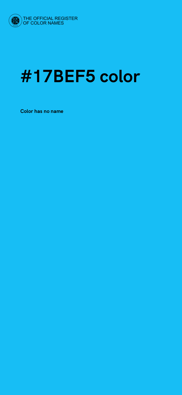 #17BEF5 color image