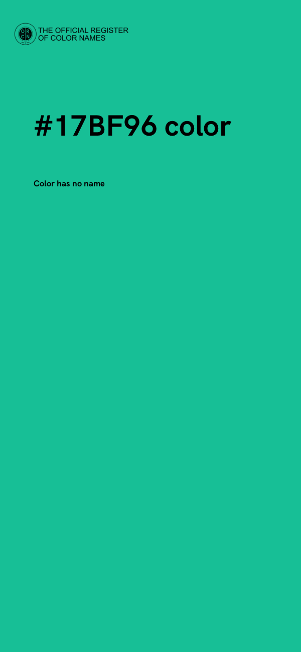 #17BF96 color image
