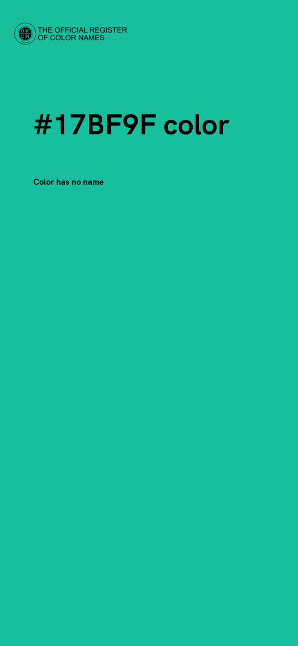 #17BF9F color image