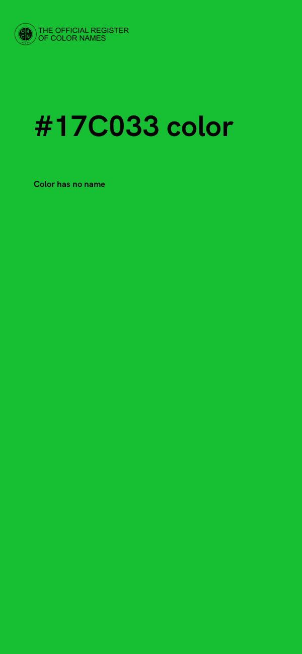 #17C033 color image
