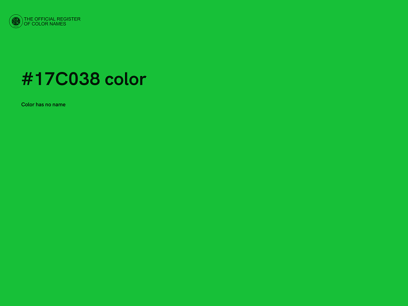 #17C038 color image