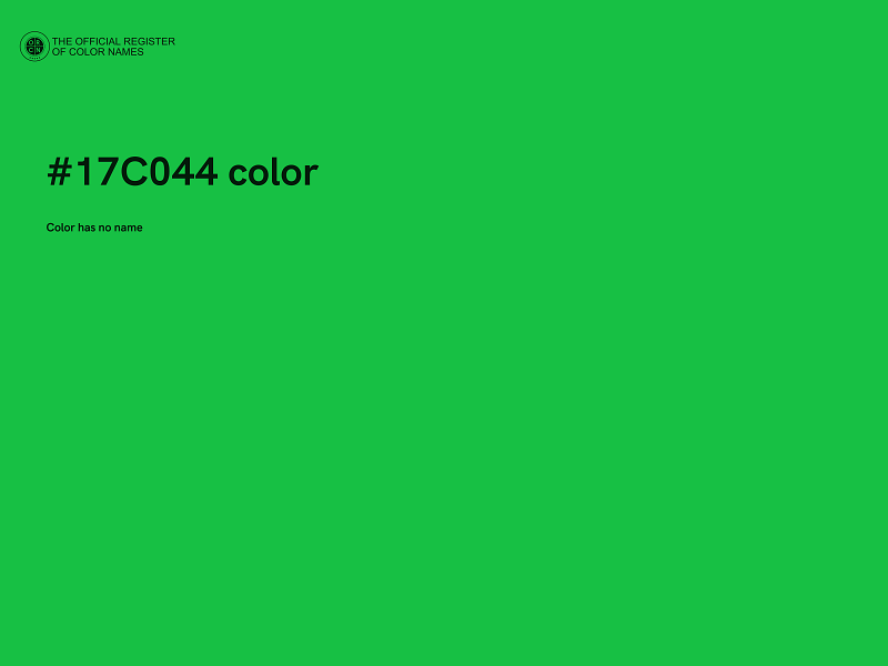#17C044 color image