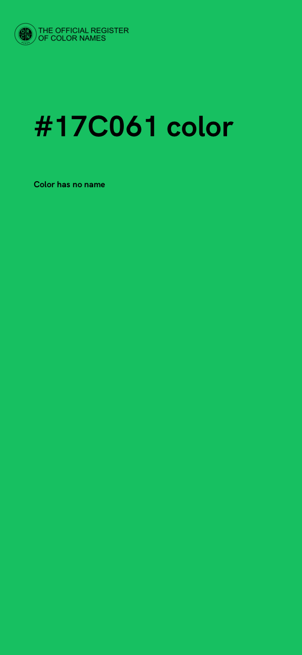 #17C061 color image