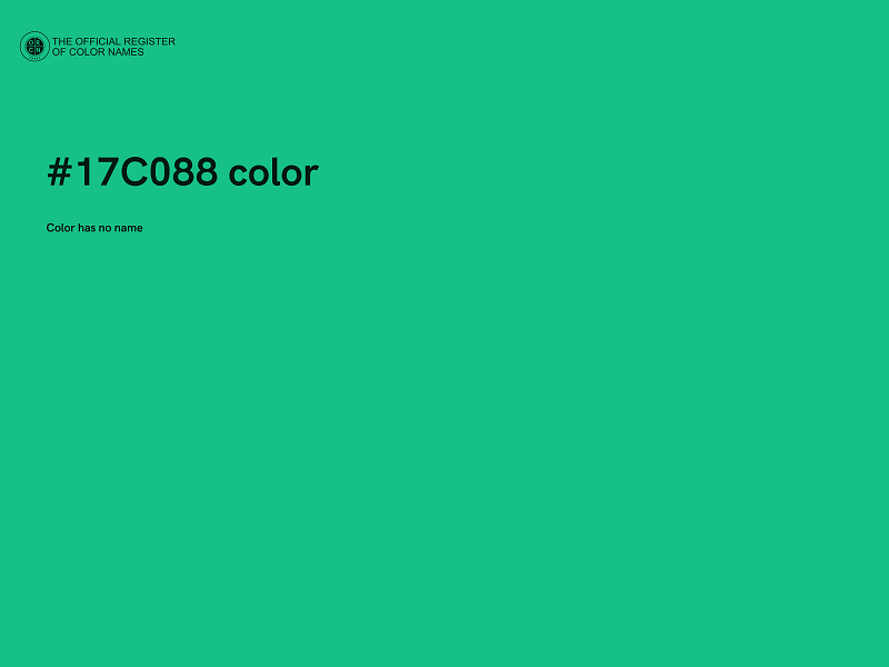 #17C088 color image