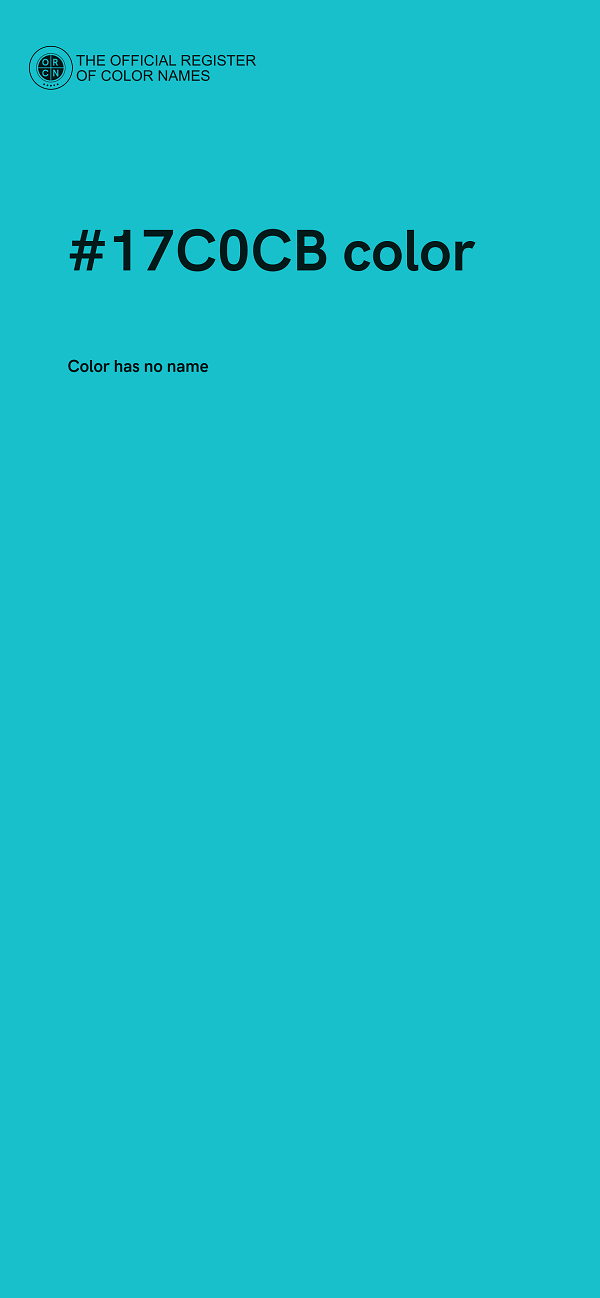 #17C0CB color image