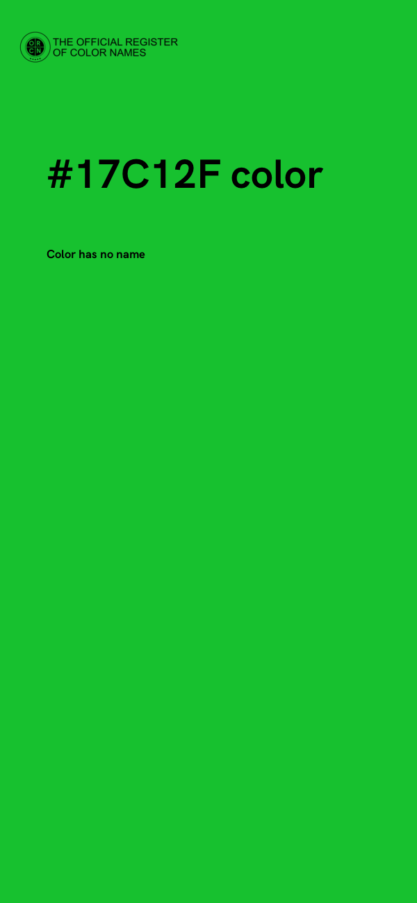 #17C12F color image