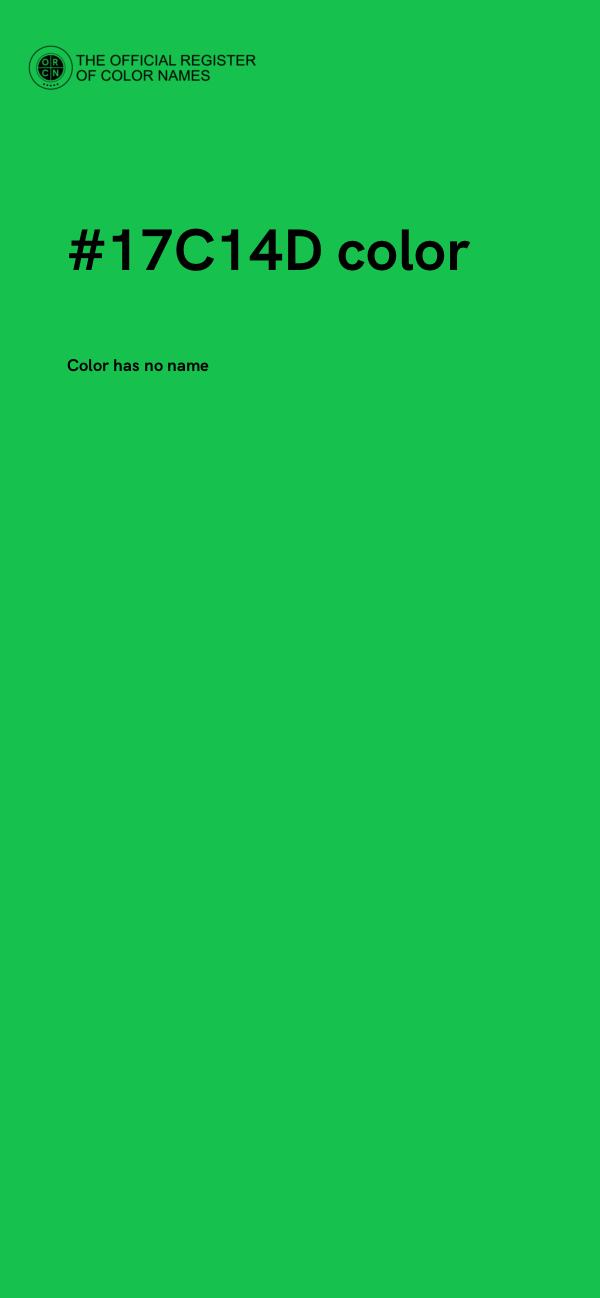 #17C14D color image