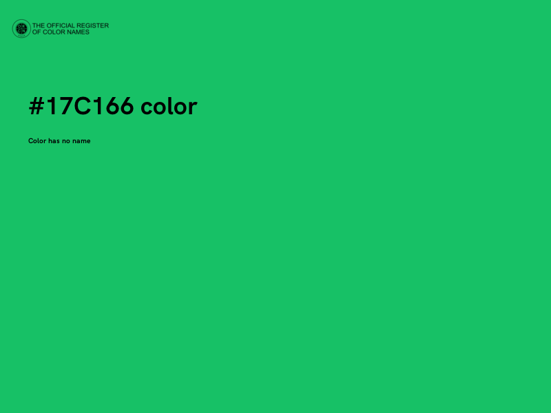 #17C166 color image