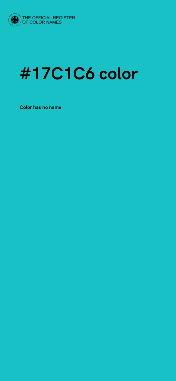 #17C1C6 color image