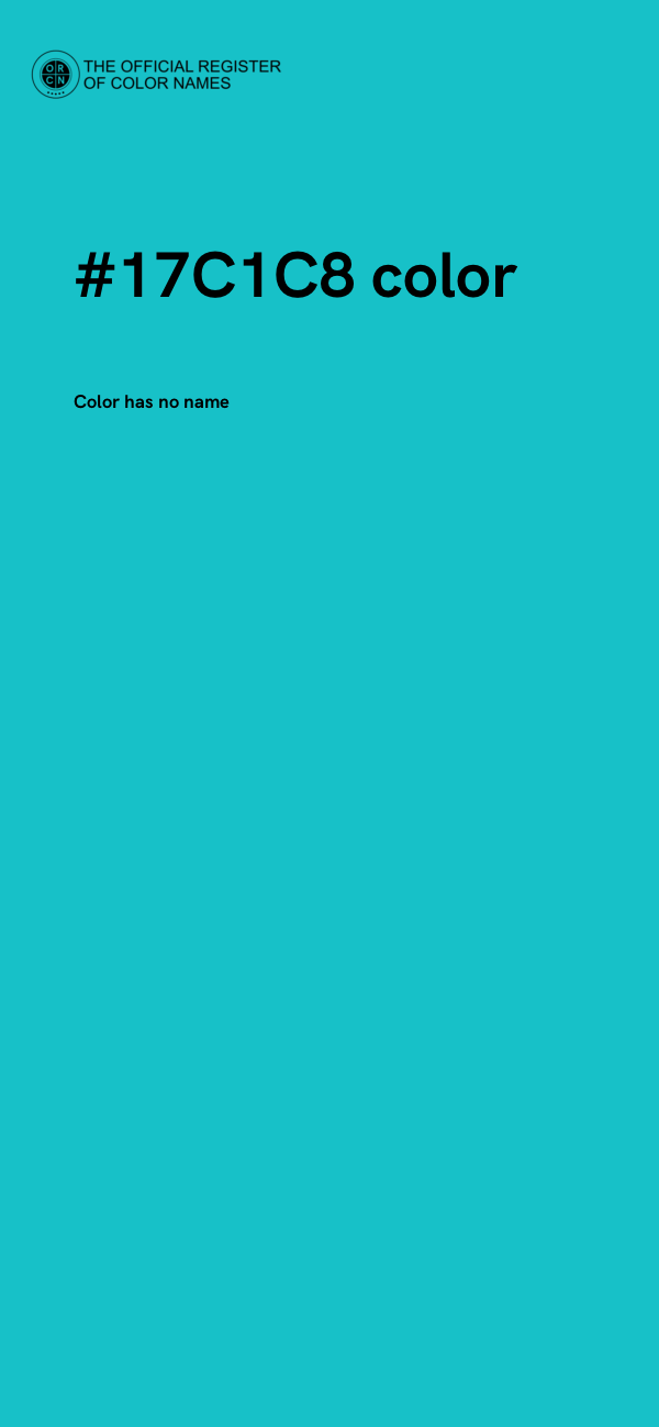 #17C1C8 color image