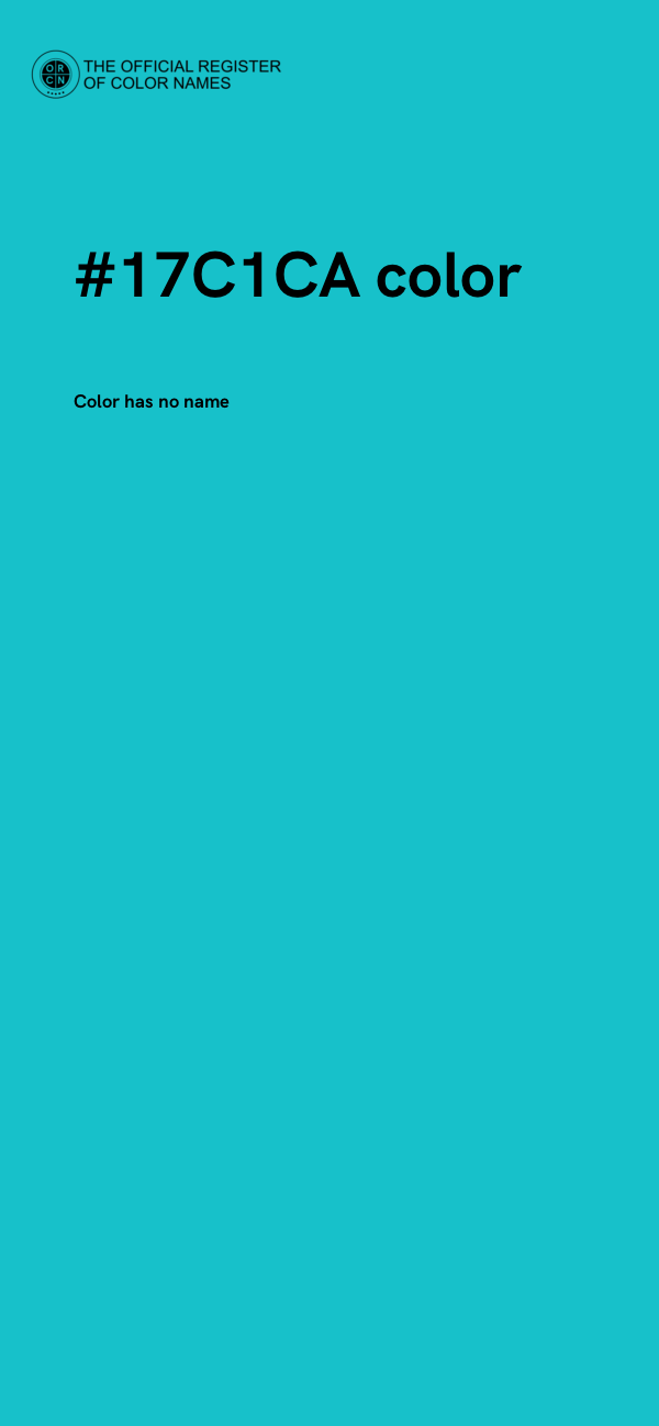 #17C1CA color image
