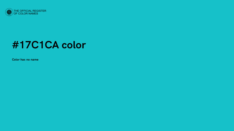 #17C1CA color image