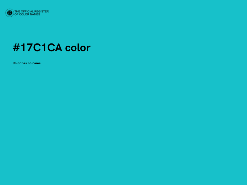 #17C1CA color image