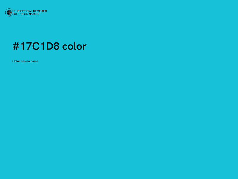 #17C1D8 color image