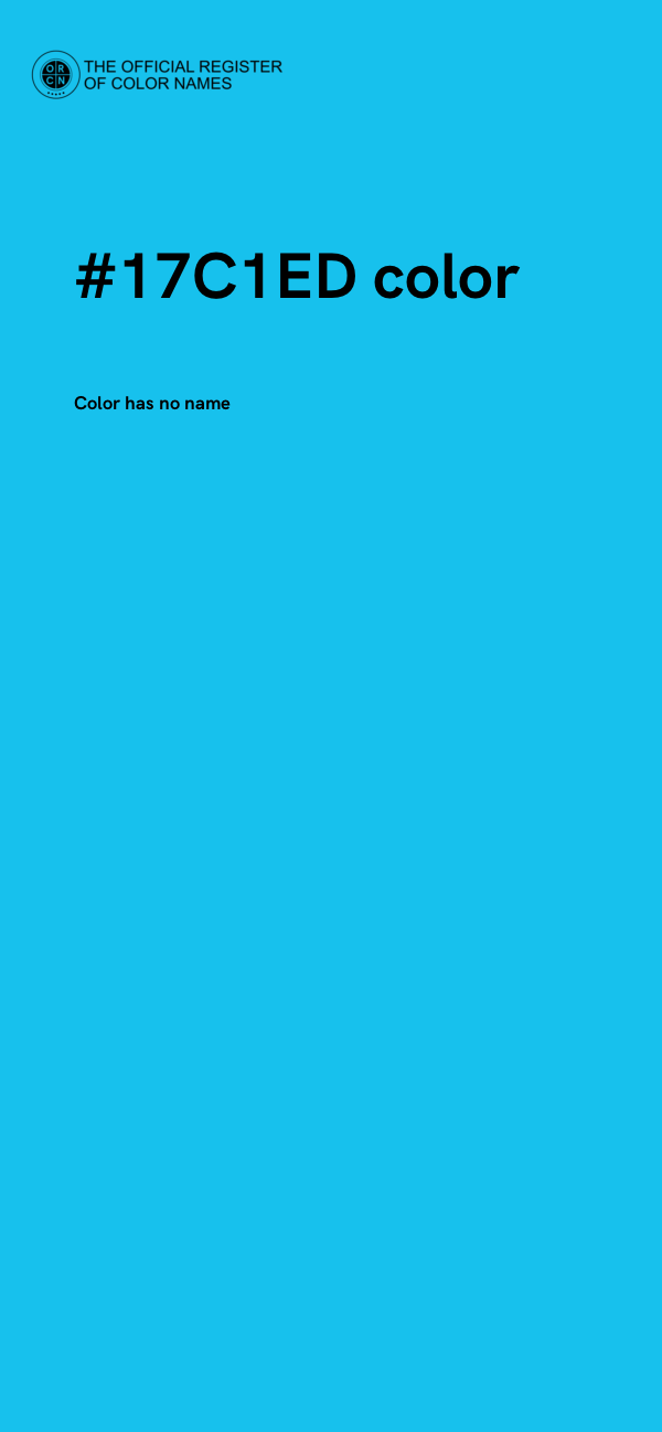 #17C1ED color image