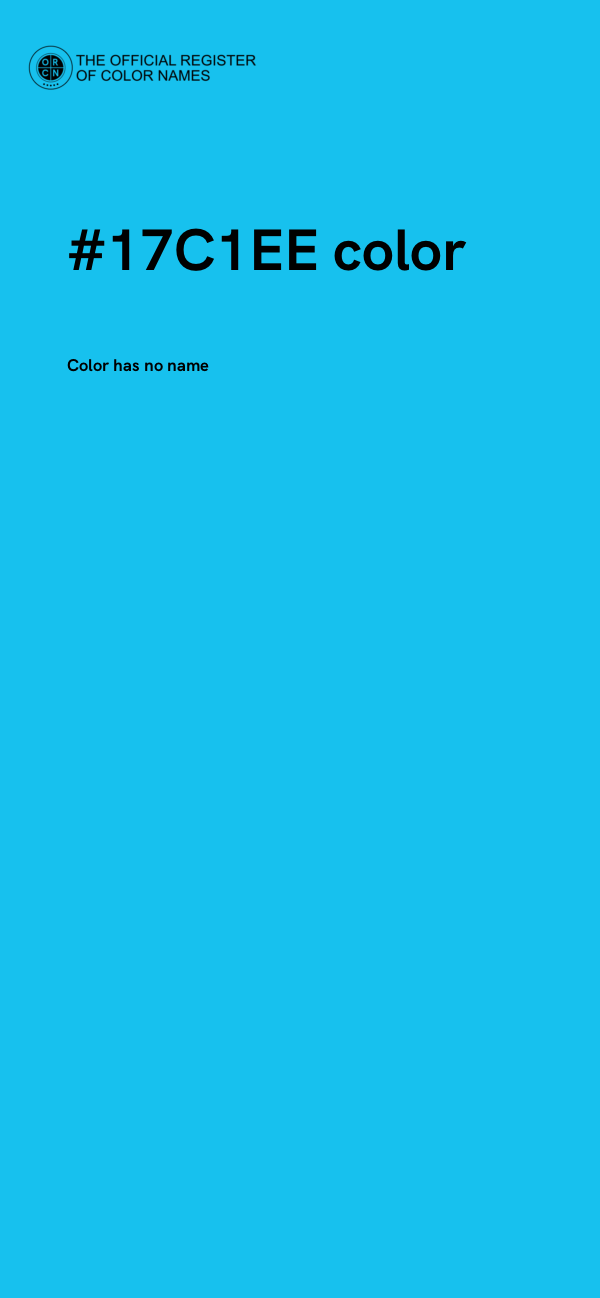 #17C1EE color image