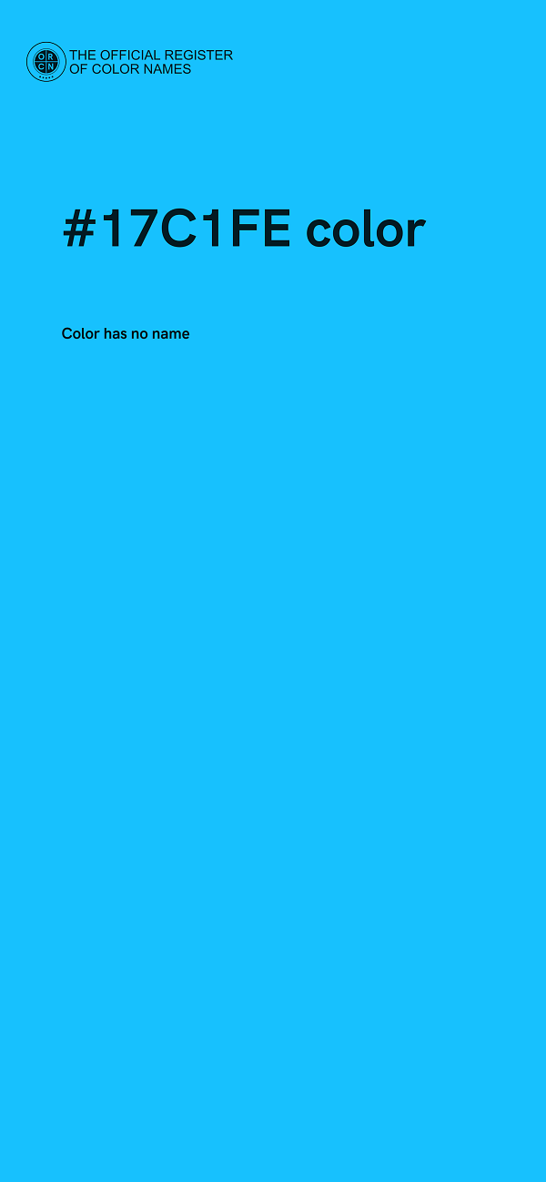 #17C1FE color image