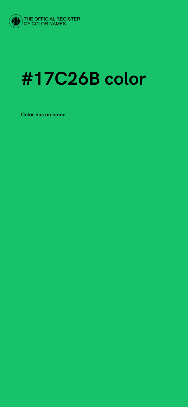 #17C26B color image
