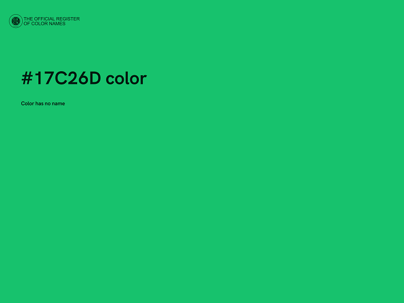 #17C26D color image