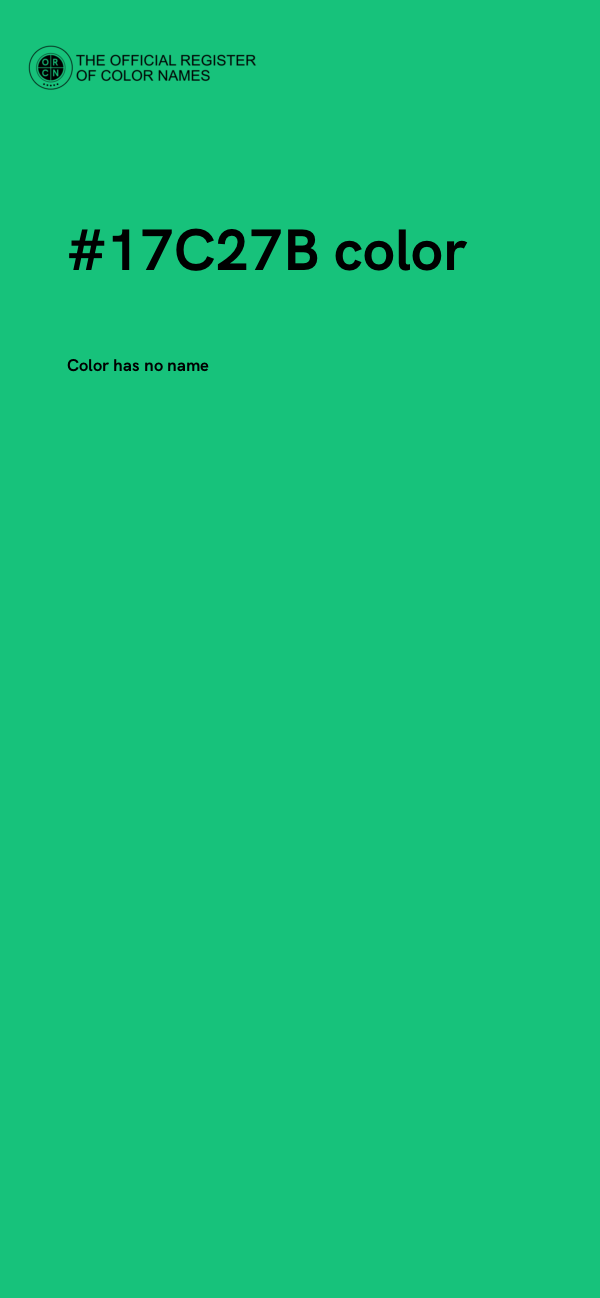 #17C27B color image