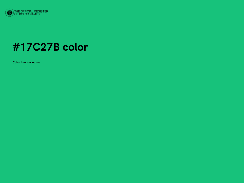 #17C27B color image