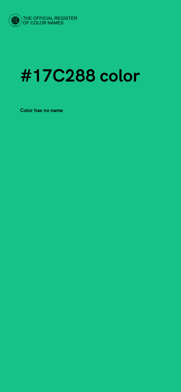 #17C288 color image