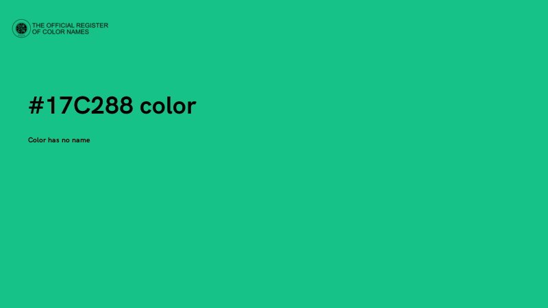 #17C288 color image