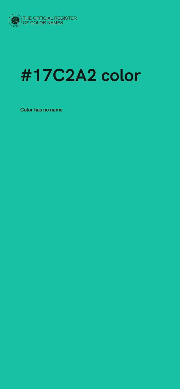 #17C2A2 color image