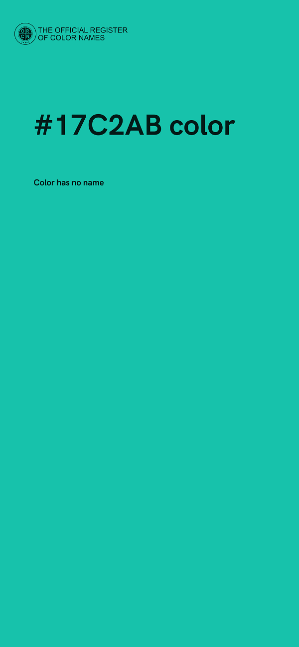 #17C2AB color image