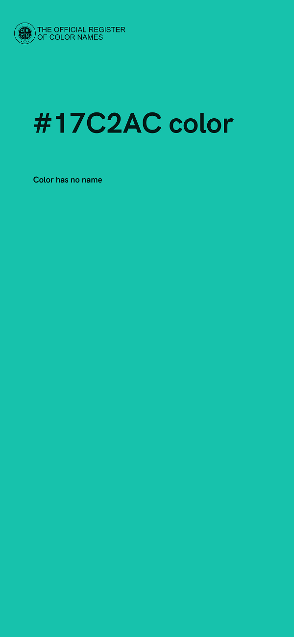 #17C2AC color image