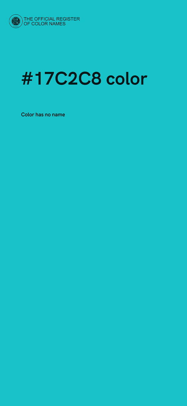 #17C2C8 color image