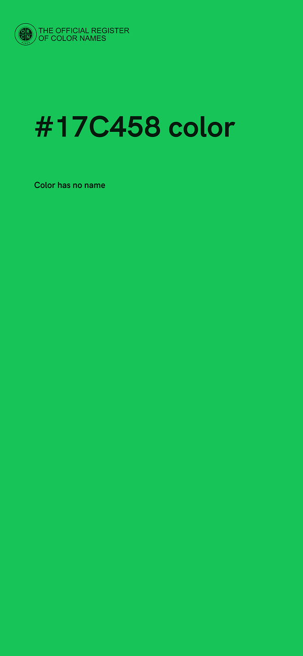 #17C458 color image