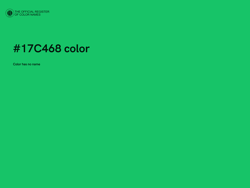 #17C468 color image