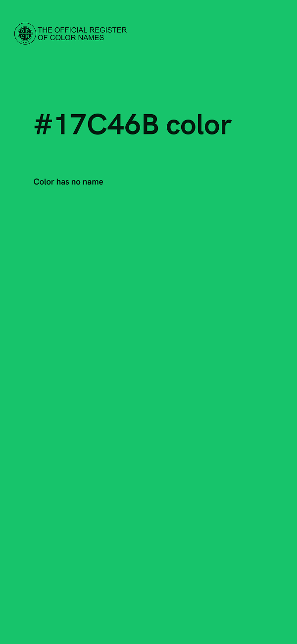 #17C46B color image