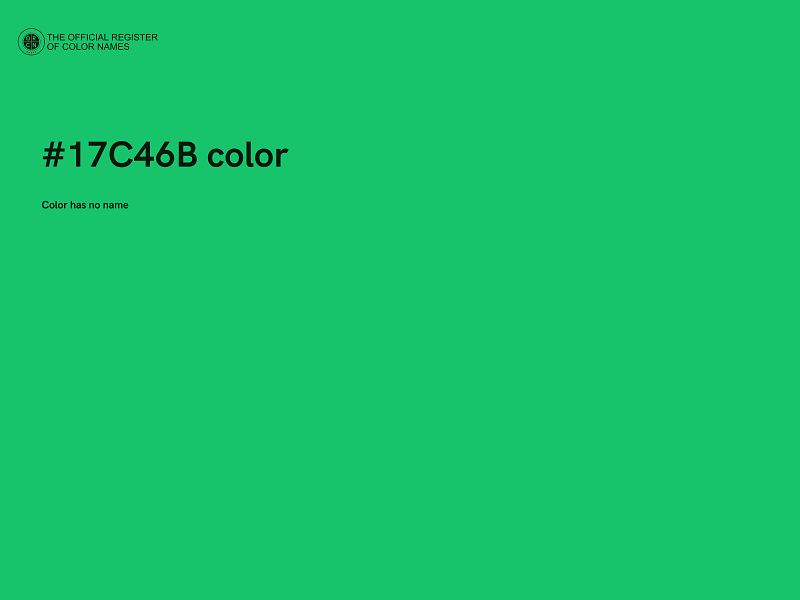 #17C46B color image