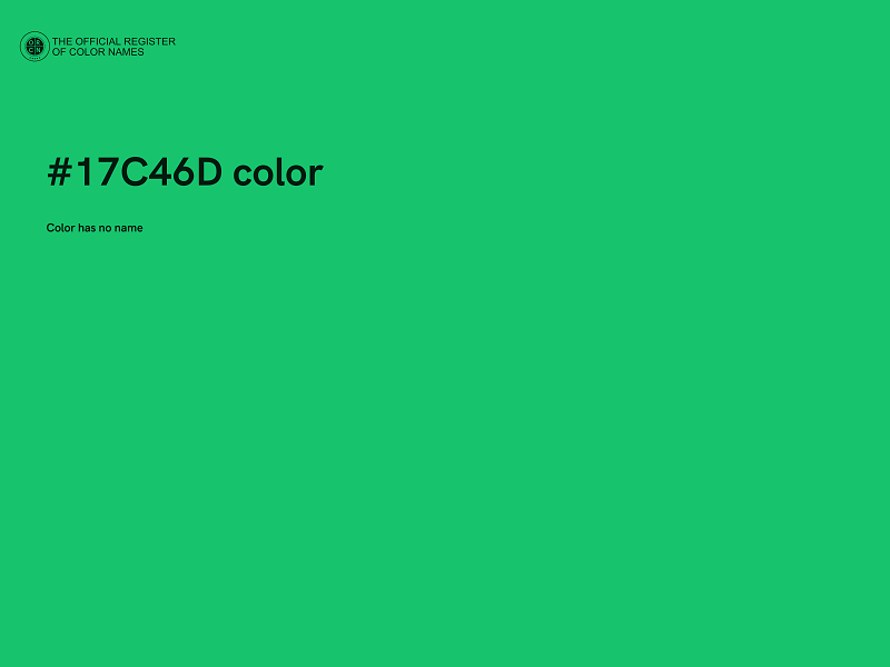 #17C46D color image