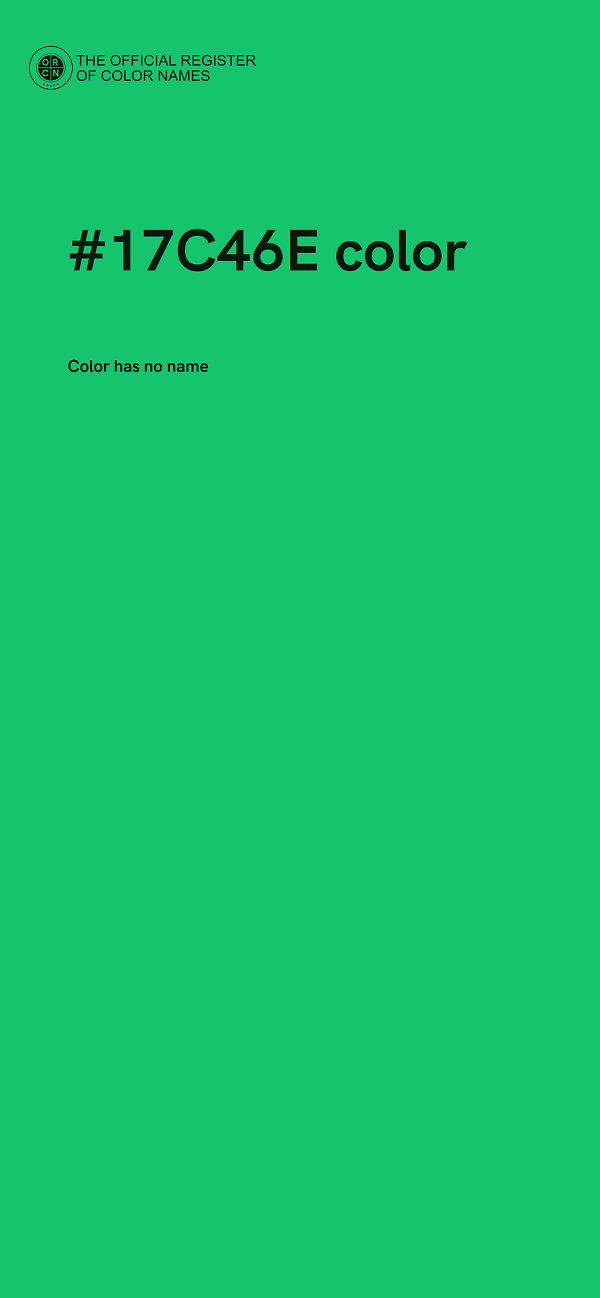 #17C46E color image
