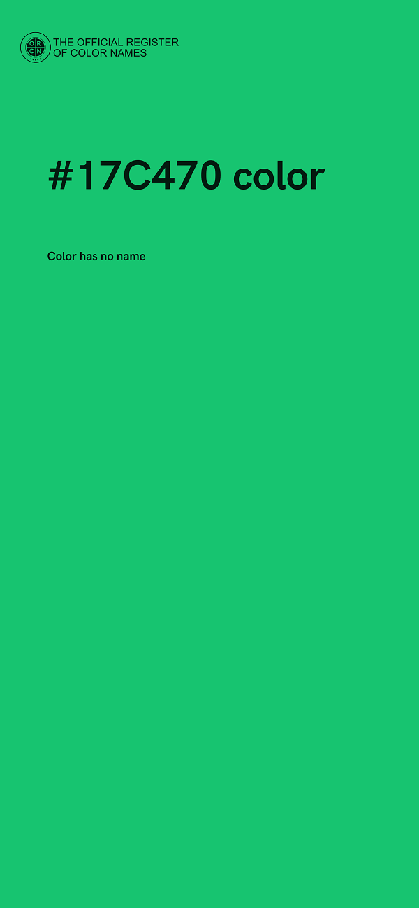 #17C470 color image