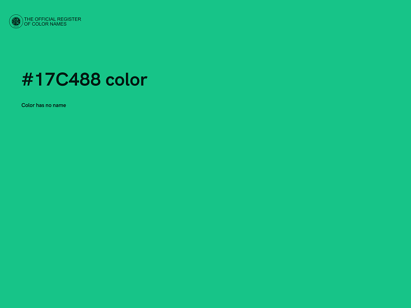 #17C488 color image