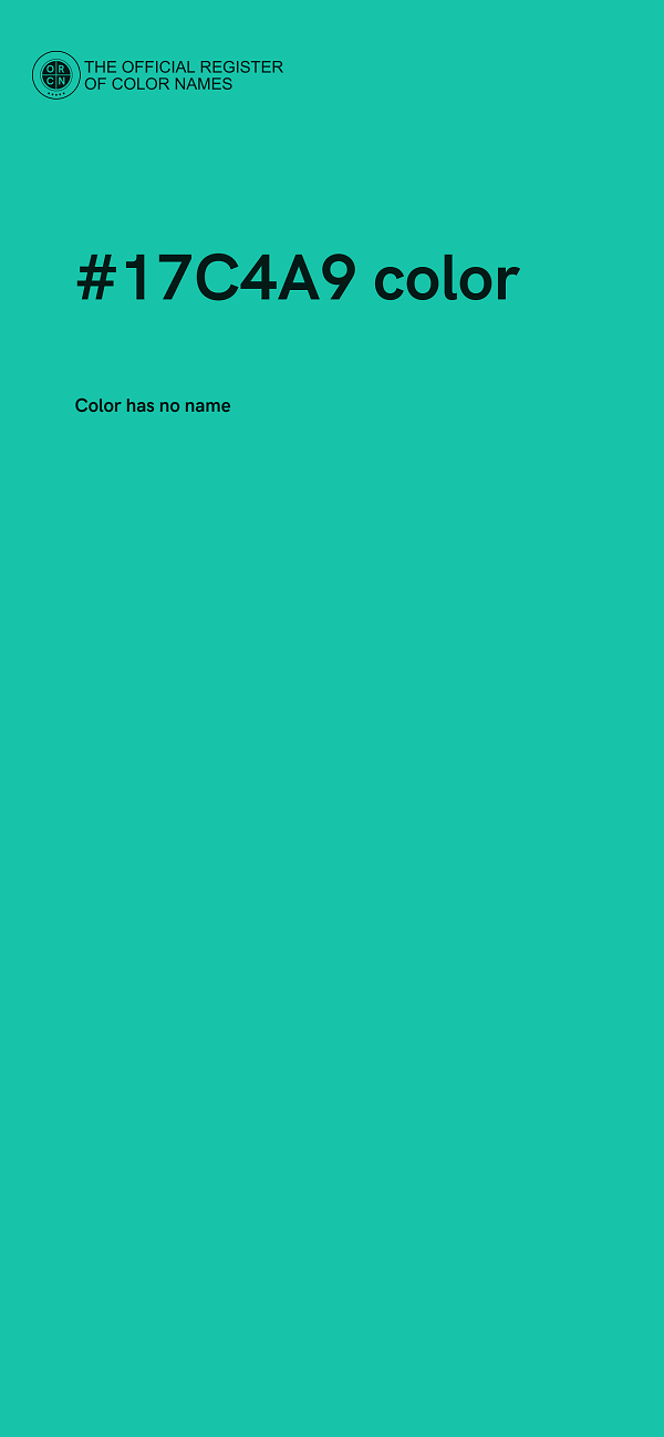 #17C4A9 color image