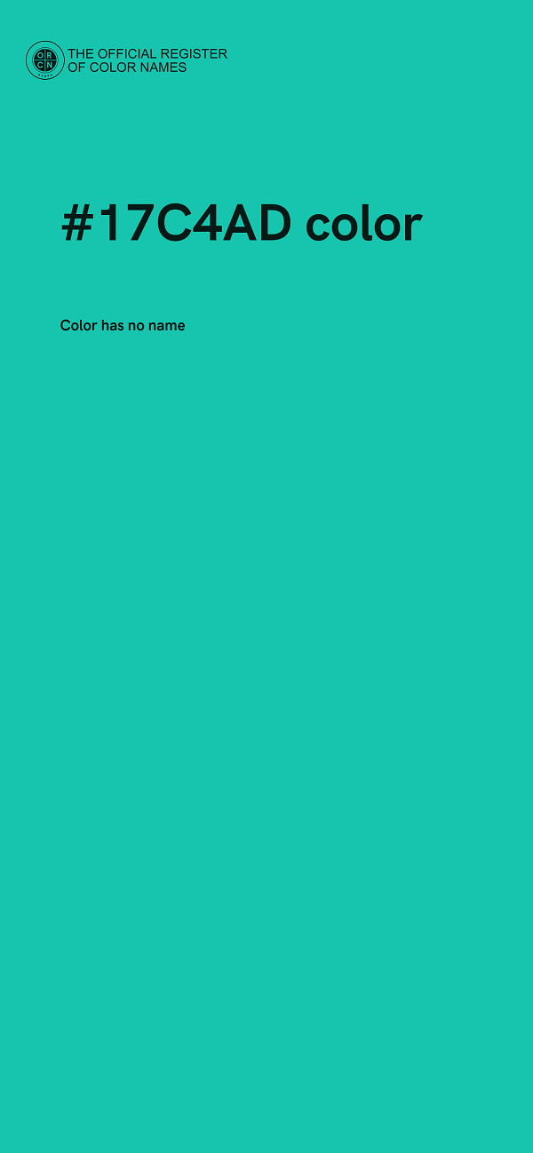 #17C4AD color image