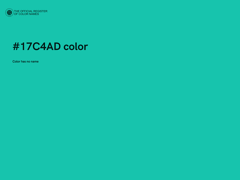 #17C4AD color image