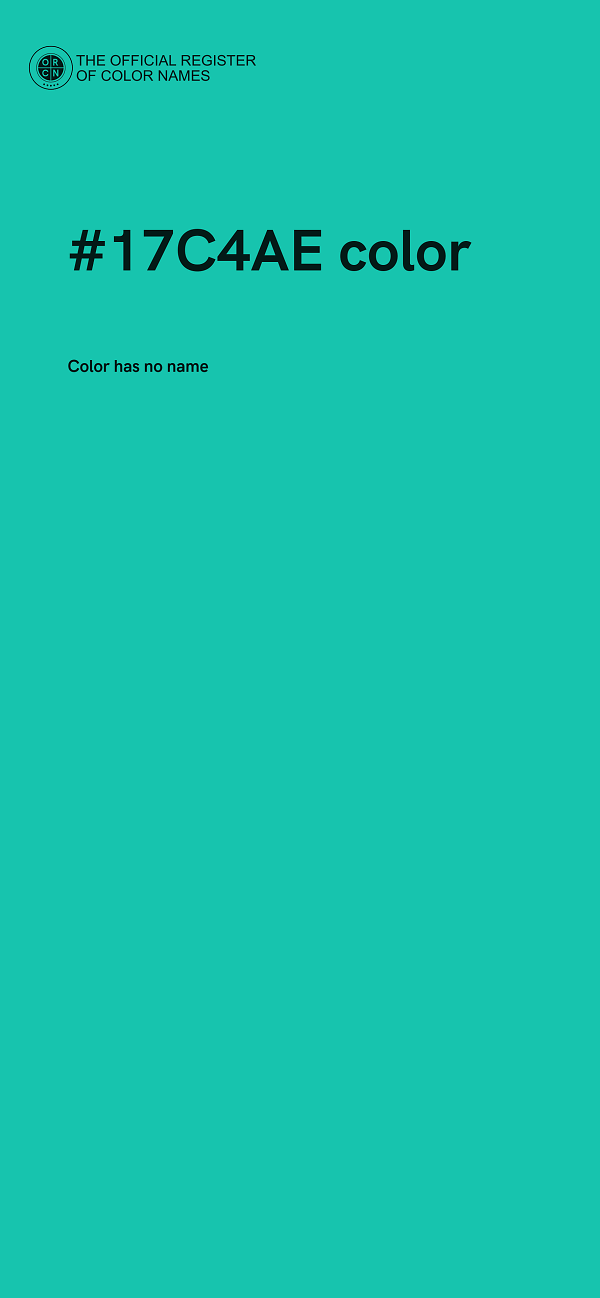 #17C4AE color image