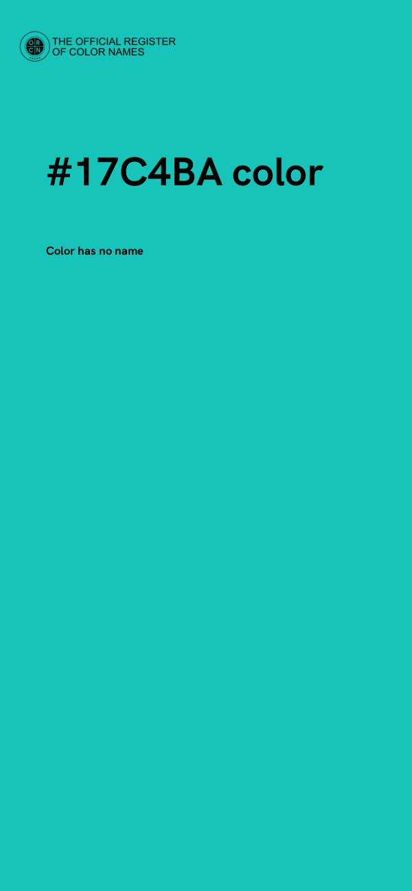 #17C4BA color image