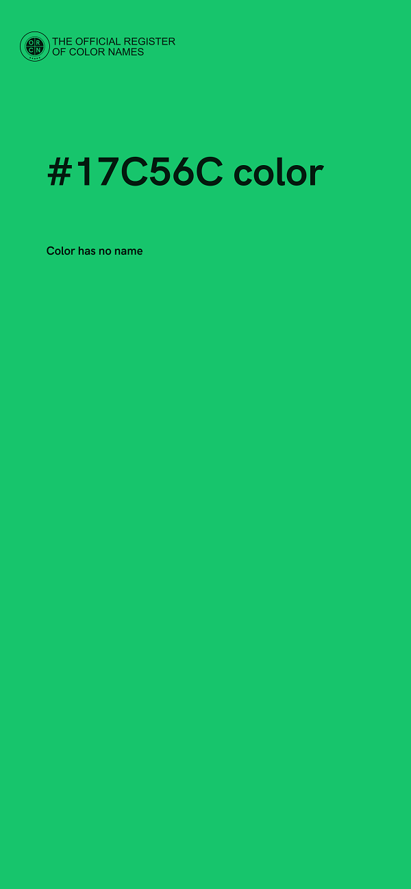 #17C56C color image