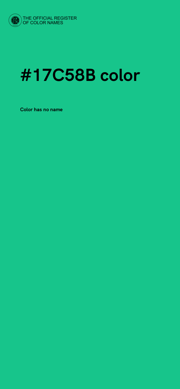 #17C58B color image