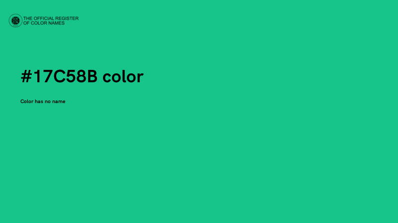 #17C58B color image
